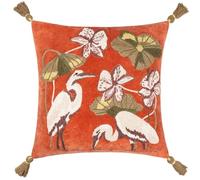 Funda de cojín Wylder Kushiro de Terciopelo de algodón Bordado