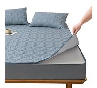 Funda de Colchón con Cremallera 70/80/105x190 Personalizable Funda Protectora Colchon Acolchado Fundas Colchones Transpirable Suave Sábana Bajera Desmontable Lavable Cubrecolchón(170X190+40cm,B)