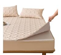 Funda de Colchón con Cremallera 70/80/105x190 Personalizable Funda Protectora Colchon Acolchado Fundas Colchones Transpirable Suave Sábana Bajera Desmontable Lavable Cubrecolchón(130X200+5cm,C)