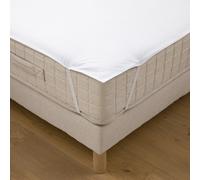 Funda de colchón de forro polar de calidad premium en forma de tablero. Talla 150 x 190 cm. Color Blanco