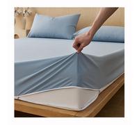 Funda de colchón de futón a cuadros - Sábana bajera ajustable a prueba de polvo para Queen/Twin estilo japonés, juego de repuesto de 100 x 200 cm, elegante y fácil de cuidar