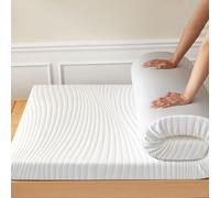 Funda de colchón de futón blanca de 200 x 220 cm, 5 cm/10 cm de grosor, transpirable, para invitados, protector de colchón tradicional suave y cómodo.