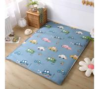 Funda de colchón futón japonés con Doble Cremallera - Funda Plegable 100% algodón, Tela Lavable, Impermeable y Resistente al Polvo (Individual, matrimonial y Queen)