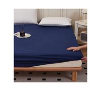 Funda de colchón impermeable grande para cama de perro, azul oscuro