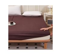 Funda de colchón impermeable grande para cama de perro, color castaño