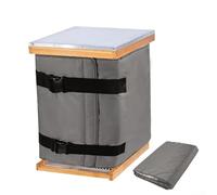 Funda de colmena con diseño resistente al viento ajustable para evitar el movimiento y mantener el calor, adecuada para múltiples modelos de colmena, 60 x 193 cm