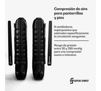 Funda de compresión de aire Hyper Cap | 6 compartimentos | compresión de suave e intensa | aprox. 55 dB Capital Sports