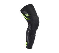 Funda De CompresióN Pierna Completa Rodillera acolchada anticolisión, rodillera de compresión, mangas largas for deportes, baloncesto, fútbol, voleibol, rodilleras, espinillera(Black Green-1Pcs,XL)