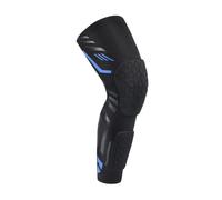 Funda De CompresióN Pierna Completa Rodillera acolchada anticolisión, rodillera de compresión, mangas largas for deportes, baloncesto, fútbol, voleibol, rodilleras, espinillera(Black Blue-1Pcs,L)