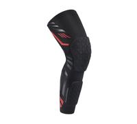 Funda De CompresióN Pierna Completa Rodillera acolchada anticolisión, rodillera de compresión, mangas largas for deportes, baloncesto, fútbol, voleibol, rodilleras, espinillera(Black Red-1Pcs,XXL)