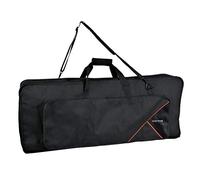 Funda de concierto para teclado Premium, 122 x 44 x 15 cm, con bolsillo para partituras, negro, resistente al desgarro y al agua