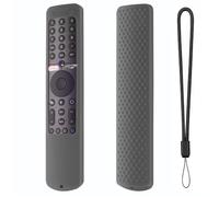 Funda de Control Remoto de Silicona para Xiaomi Mi TV P1 50 43 P1e Q1 75 Q1E 55 Xmrm-19 Cubierta Protectora Luminosa de Control Remoto por Voz (Dark Gray)