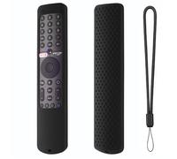Funda de Control Remoto de Silicona para Xiaomi Mi TV P1 50 43 P1e Q1 75 Q1E 55 Xmrm-19 Cubierta Protectora Luminosa de Control Remoto por Voz (Black)