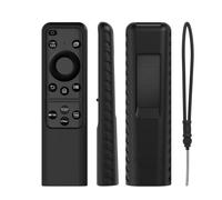 Funda de control remoto para Samsung SolarCell 2023 TM2360E BN59-01432A, funda de silicona con cordón Anit-Lost para Samsung Smart TV BN59-01439A TM2361E (negro)