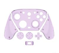 Funda de controlador para GameSir G7 Pro, panel magnético de PC de repuesto, carcasa rígida transparente, diseño minimalista (morado transparente)