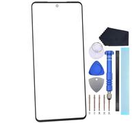 Funda de cristal de repuesto con adhesivo OCA precortado para Samsung Galaxy M55 6.7