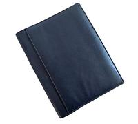 Funda de cuero de alta calidad para cuaderno A5 recargable, soporte de diario de piel auténtica suave con inserto forrado gratis, en relieve EMVY, se adapta a la mayoría de cuadernos A5 (más de 80