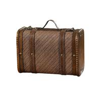 Funda de cuero de mano europea de moda y baúl de almacenamiento portátil, accesorios para organización del hogar, solución de almacenamiento