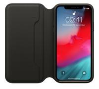 Funda De Cuero Folio Original De Apple iPhone XS - Negra - Nueva