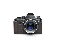 Funda de Cuero Genuino Hecho a Mano con Media cámara para Nikon F3 F3HP F3AF F3T Color marrón Oscuro