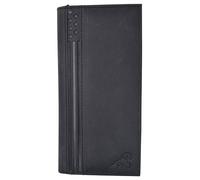 Funda de cuero genuino para chequeras para hombres y mujeres con bloqueo RFID serie USA, Negro