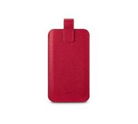 Funda de cuero - HAMA - Universal - Roja - Magnética - Compatible hasta 16,0x8,9x1,2 cm