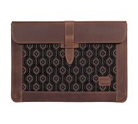 Funda de Cuero LONDO Compatible con MacBook Pro 14, MacBook Air 13-13.3 (M5, M4, M3, M2, M1, Pro, Max) e iPad Pro 12.9, Cuero Grano Superior Premium, Cinnamon, Modelos 2020-2026