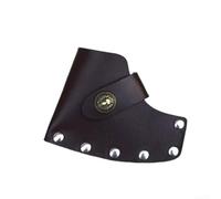 Funda de cuero marrón para hacha para cubierta protectora y protector de cabeza de hacha con diseño clásico de costura para acampar al aire libre, almacenamiento de herramientas de carpintería y