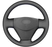 Funda de Cuero Negra para Volante de Coche, para Hyundai para Getz para Accent 2006 2007 2008 2009-2010, Funda para Volante de Coche Cosida a Mano