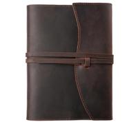Funda de cuero para Biblias, cubierta de cuero A5, café, cubierta de cuero para la Biblia, cierre de fácil acceso