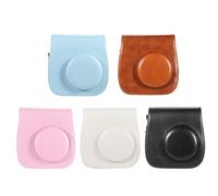Funda de cuero para cámara Andoer compatible con Fuji Fujifilm Instax Mini 8/8s/8+/9. Bolso de hombro individual.