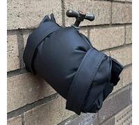 Funda de cuero para grifo de exterior para protección contra heladas, 26 x 18 cm, aislamiento térmico con acabado mate antideslizante, compatible con la mayoría de grifos de jardín