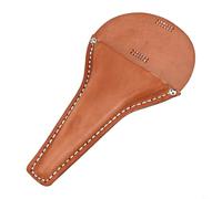 Funda de cuero para herramientas con trabilla para cinturón para tijeras, alicates y herramientas de jardín, bolsillo organizador pequeño, 210 x 100 mm, marrón