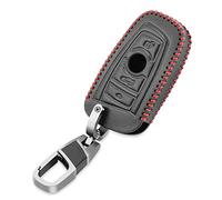 Funda de Cuero para Llave de Coche, Carcasa de Control Remoto automático, Llavero Fob, 2/3 Botones Aptos para BMW F30 F20 F11 F10 E87 G20 E46 f31 F34 G30 X3 F25 520 525 M3 M4 Series 1 3 5