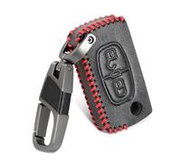 Funda De Cuero para Llave De Coche para Peugeot RCZ 206 207 208 306 307 308 408 508 2008 3008 para Citroen C1 C2 C3 C4 C5