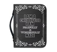 Funda de cuero para llevar libros para mujeres y hombres, bolsa protectora de la Biblia con asa, 10.2 X 7 in, Mochilas Tote