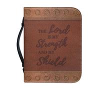 Funda de cuero para llevar libros para mujeres y hombres, bolsa protectora de la Biblia con asa, 9.2 X 6.3 in, Mochilas Tote