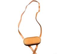 Funda de cuero para ocular con cordón para prismáticos de estilo 62 que proporciona protección de lente durante actividades al aire libre (cuero amarillo)