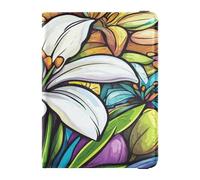 Funda de cuero para pasaporte, cartera impermeable para mujeres, hombres, familia, lindo libro de pasaporte, artículos esenciales de viaje, lirio de Pascua, feliz Pascua, Lirio de Pascua, feliz
