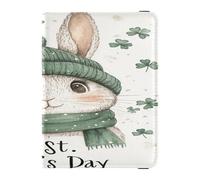 Funda de cuero para pasaporte, funda ultrafina para tarjetas de vacunación, combo para mujeres y niñas, lindo libro de pasaporte, viaje, lindo conejo St, Lindo conejo St, 1 size, Casual
