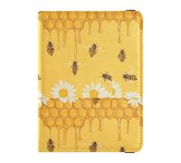 Funda de cuero para pasaporte, impermeable, para tarjetas de identificación, vacunas, billetera para viajes y vacaciones familiares, Multicolor02, 1 size, Casual