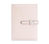 Funda de cuero para pasaportes, cartera de viaje, soporte para pasaportes con ranura para tarjetas, libro de puerto para mujeres y hombres, White, Mass Beauty