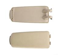 Funda de cuero para reposabrazos compatible con A4 2001-2008 B6 B7 OEM 8E0 864 245 E Pieza de repuesto negro, beige, gris, ajuste cómodo, suave para actualización de superficie para interiores (beige)