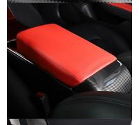 Funda de cuero para reposabrazos de consola diseñada para Tesla para Model 3 y Model Y con drapeado natural y volumen mínimo para comodidad funcional (negro)