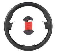 Funda de Cuero para Toyota Prado 120 2004-2009, Land Cruiser 1995-2007, Tacoma, Hilux, Volant 2005 2006, Cubierta de Rueda Negra (roja).