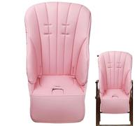 Funda de cuero para trona de bebé, cojín antideslizante para asiento alto, fundas acolchadas para silla alta, cojín de repuesto para asiento de niño pequeño, funda de silla alta, cojín de repuesto