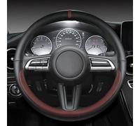 Funda De Cuero para Volante Coche Accesorios Protección para Mazda CX-3 CX-4 CX-5 CX-7 CX-8 CX-9 CX-30(Wine Red)