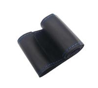 Funda de Cuero para Volante de Coche Antideslizante de 37 a 38 cm y 15 Pulgadas para Qashqai para Polo para Golf para Passat para B6 Estilo Deportivo Azul Funda Volante Coche(Blue Thread)