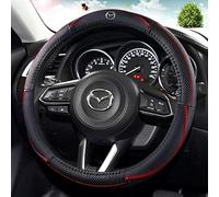 Funda de Cuero para Volante de Coche Mazda CX-3, CX-30, CX-5, CX-50 - Cubierta Antideslizante, Protector y Accesorio Decorativo Interior