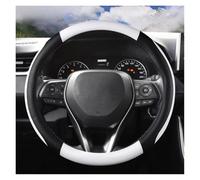 Funda de Cuero para Volante de Coche para Toyota, Avalon, Amry (2018-2023), Corolla (2018-2023), Crown (2018-2023) y RAV4 (2019) (Blanco)